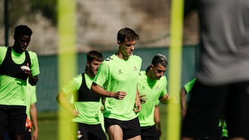 Diego Llorente, en un entrenamiento.