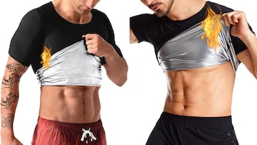 Esta camiseta efecto sauna para hombre es la más vendida en Amazon.
