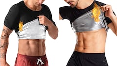 Esta camiseta efecto sauna para hombre es la más vendida en Amazon.