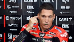 Motegi (Japan), 05/10/2024.- Aprilia Racing rider Aleix Espargaro of Spain prepares for a MotoGP free practice session of the Motorcycling Grand Prix of Japan in Motegi, Tochigi Prefecture, northern Japan, 05 October 2024. (Motociclismo, Ciclismo, Japón, España) EFE/EPA/FRANCK ROBICHON
