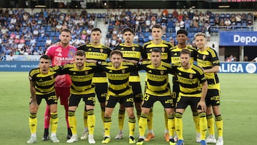 El once del Zaragoza.