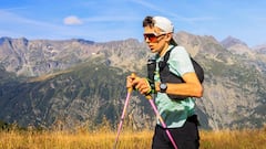 El trail runner Vincent Bouillard durante la celebración de la UTMB Mont-Blanc 2024.