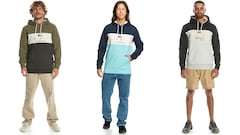 La sudadera con capucha Quiksilver Emboss Block para hombre es cómoda y cálida.