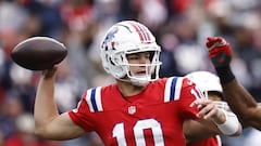 El novato de New England lanzó tres pases de touchdown, pero su equipo perdió y sufrió dos intercepciones sumadas a un fumble.