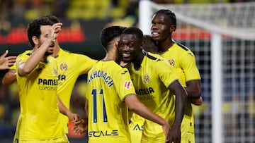 Alegría de los jugadores del Villarreal.