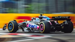 Gasly con el Alpine durante una sesión de libres de la temporada 2024 de la F1.