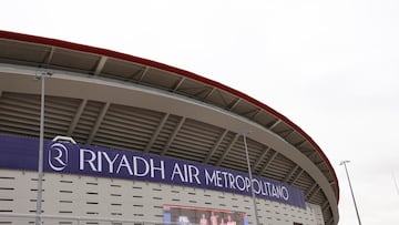 El Atlético ya luce el nuevo nombre del estadio: Riyadh Air Metropolitano