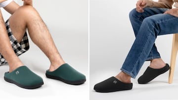 Estas zapatillas con suela viscoelástica para hombre son perfectas para estar por casa.