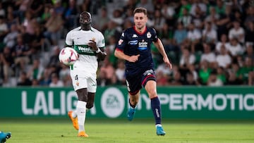 IVAN MARTINEZ GONZALEZ, SPANISH FORWARD AND PLAYER OF RC DEPORTIVO LA CORUÑA, DURING THE MATCH, ELCHE CF vs RC DEPORTIVO de LA CORUÑA, Hypermotion League, Second Division Championship, Martinez Valero Stadium, Elche, Comunidad Valenciana. 13 October  2024.