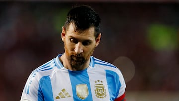 Leo Messi, durante el Venezuela-Argentina.